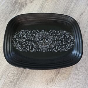 NEW Retired Fiesta SKULL AND VINE 12 Inch Large Rectangular Serving Platter